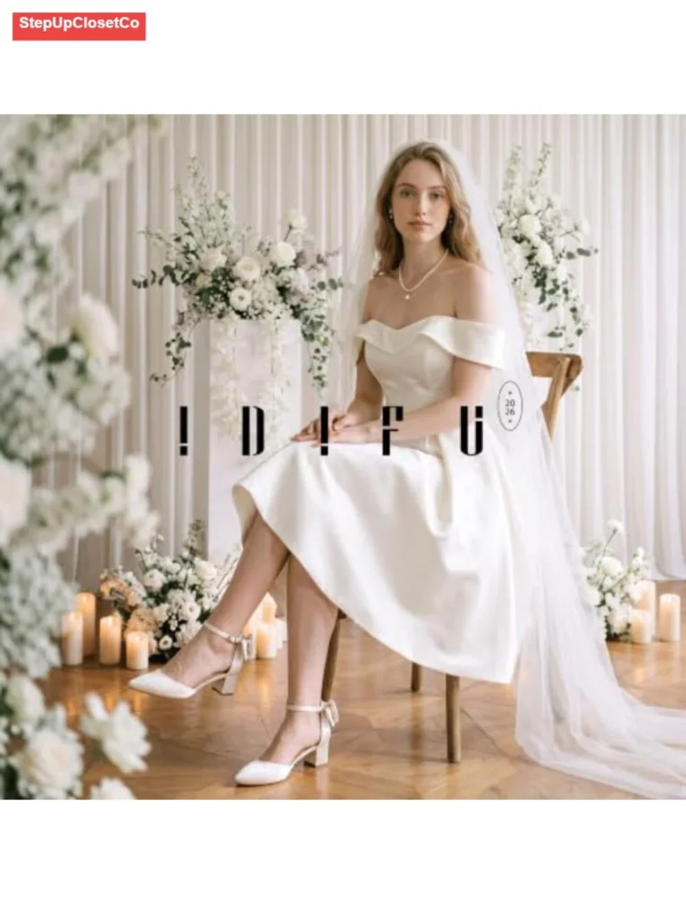 Pointed Toe Ankle Strap Block Heels Pumps for Women